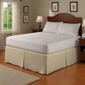 26" Inches Drop Bed Skirt Solid Ivory Egyptian Cotton 1000TC