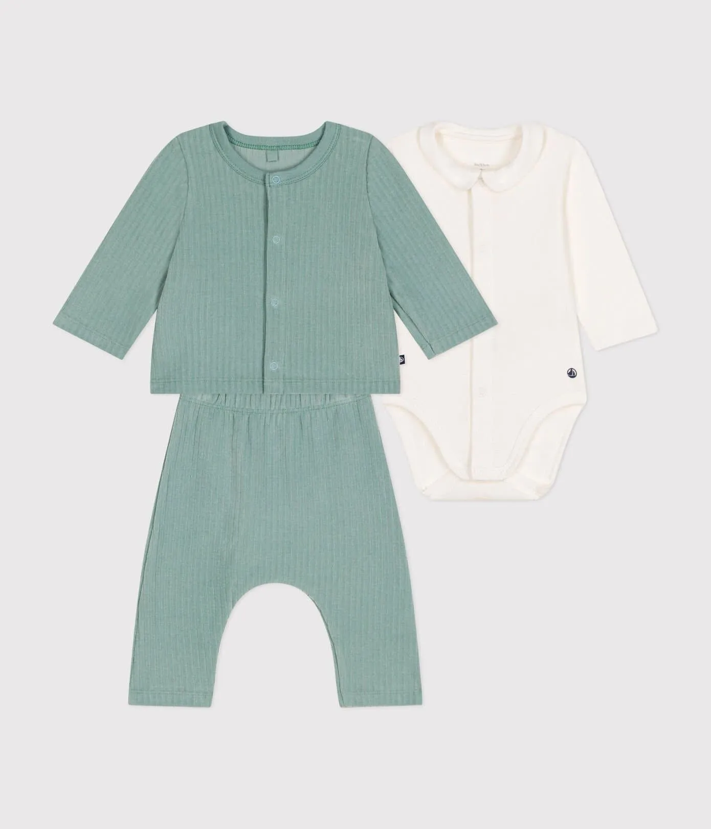 Babies' 3-Piece Set In Velour