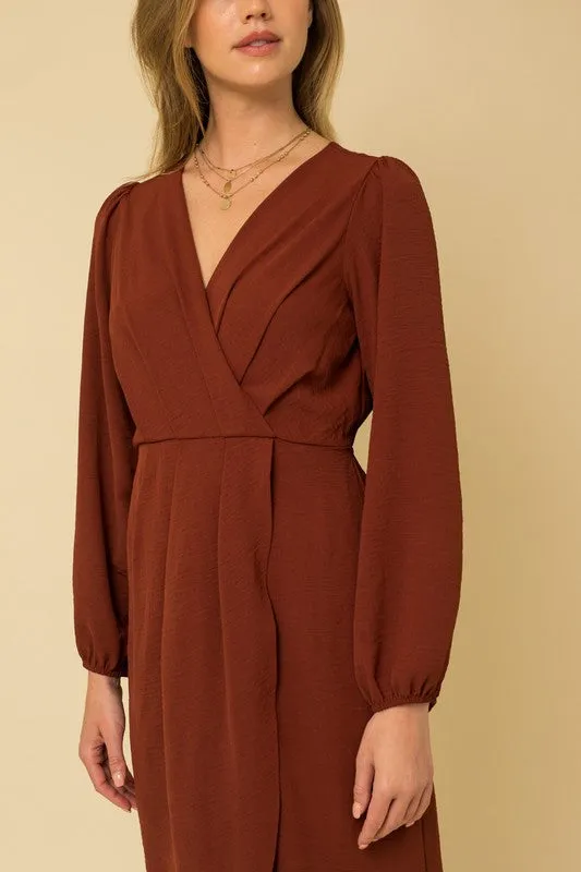 Brick Wrap Dress
