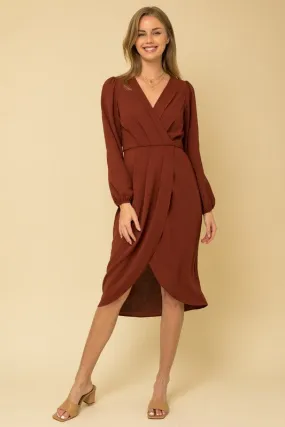 Brick Wrap Dress