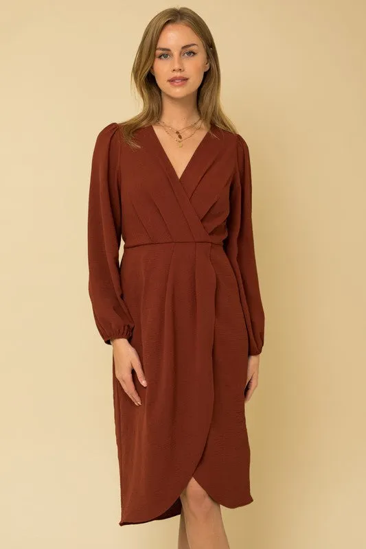 Brick Wrap Dress