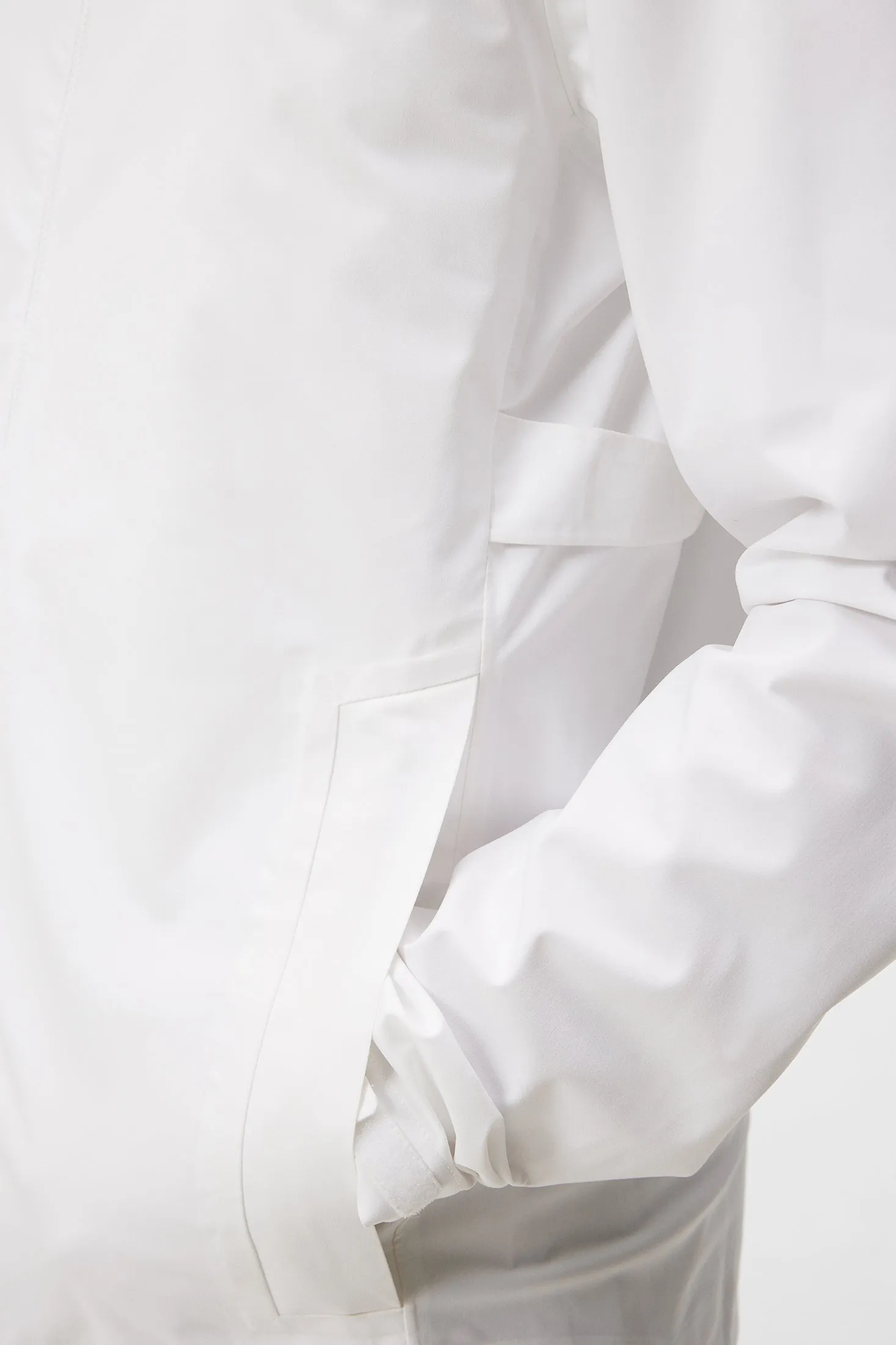 Bridge Padded Rain Jacket / White