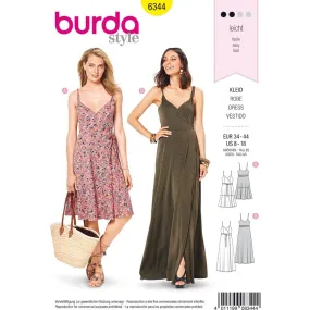 Burda Style Pattern B6344 Misses' wrap dress