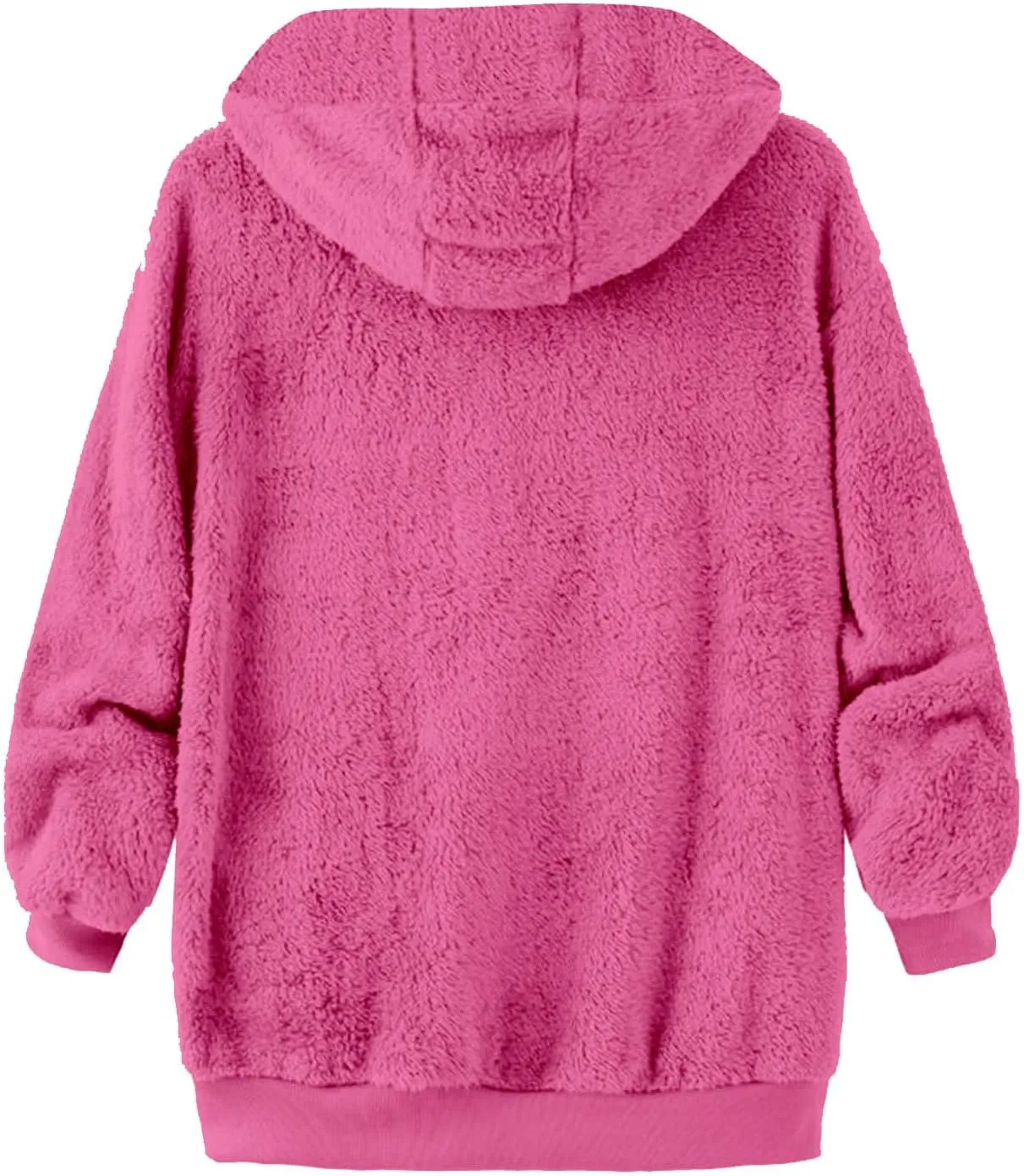 Cambkatl Men's Fuzzy Sherpa Hoodie Jacket Athletic Fleece Long Sleeve Loose Soft Zip Up Hooded Sweatshirt Sports Coat