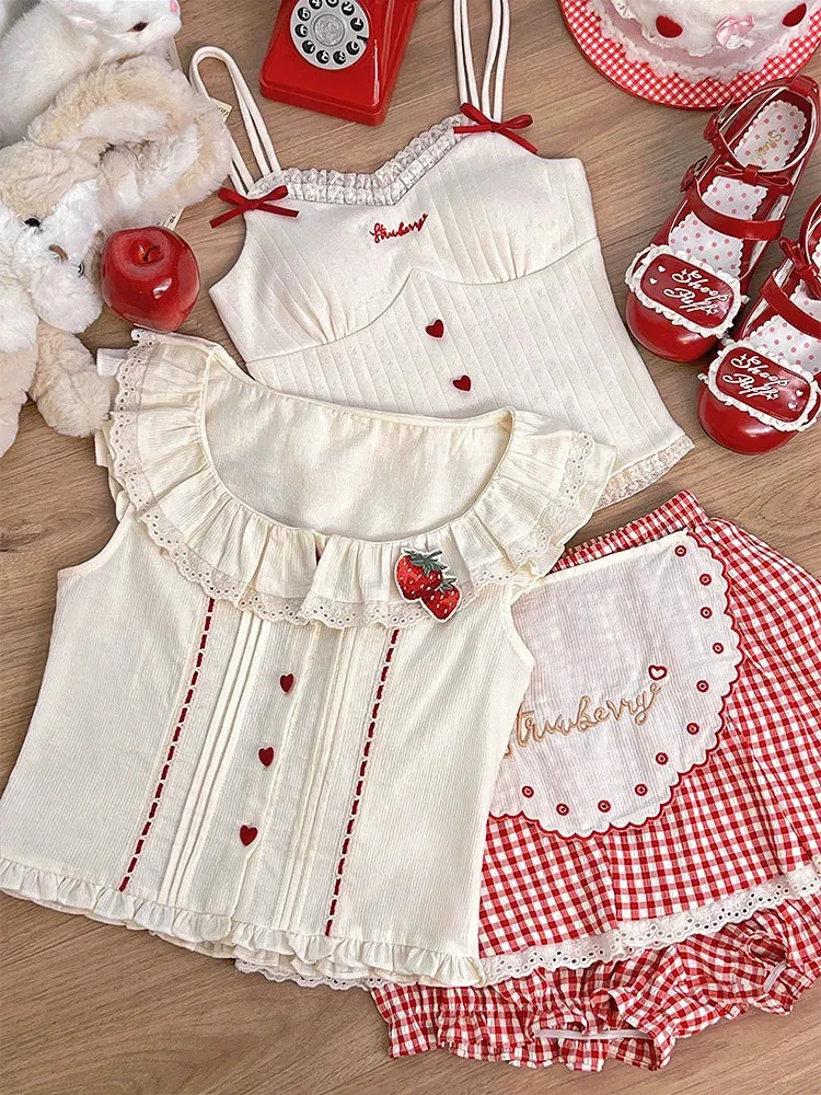 Camisole Sweet   Skirt   Shirt Girly