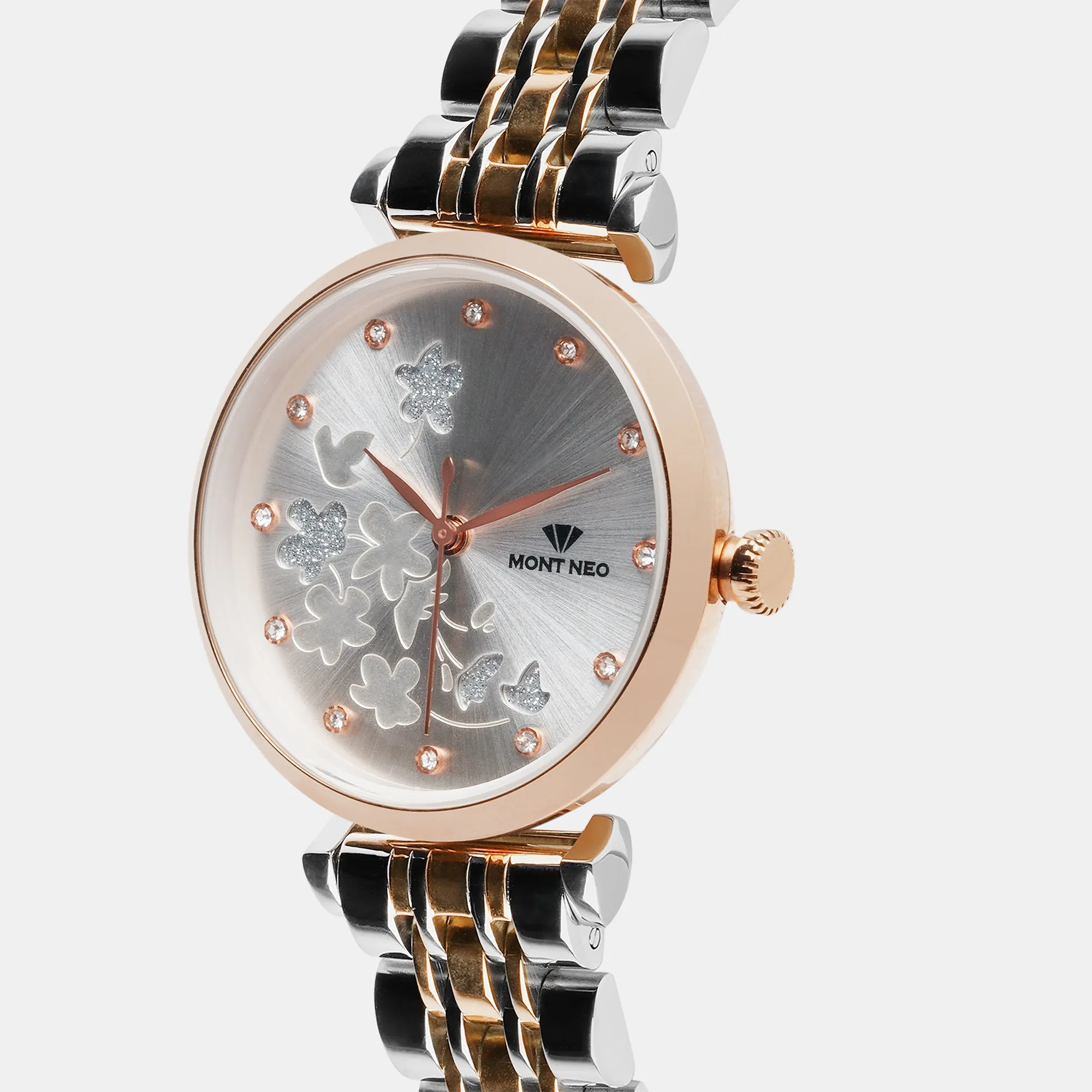 Chic Silver Analog Women Stainless Steel Watch 7505T-M3303