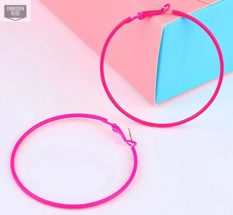 Colorful Hoop Earrings