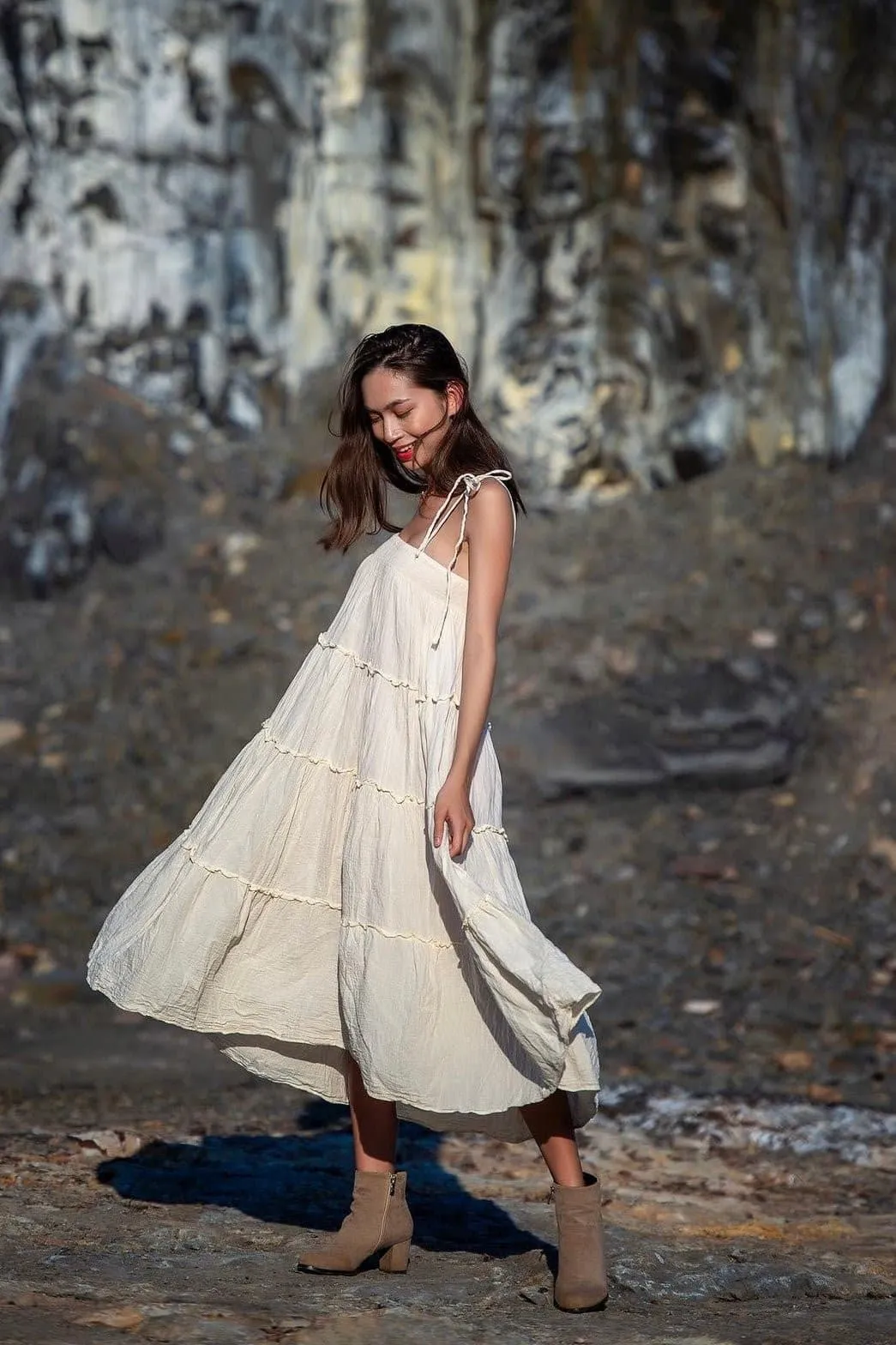 COTTON BOHO DRES MALAKAI