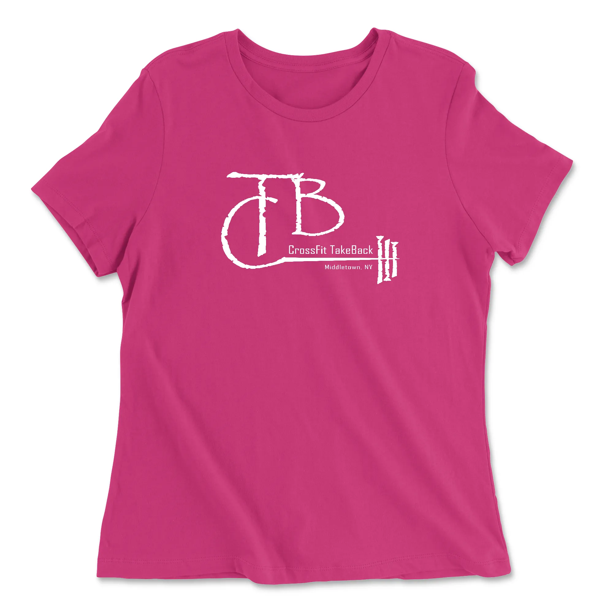 CrossFit TakeBack Standard (White) Womens - Relaxed Jersey T-Shirt