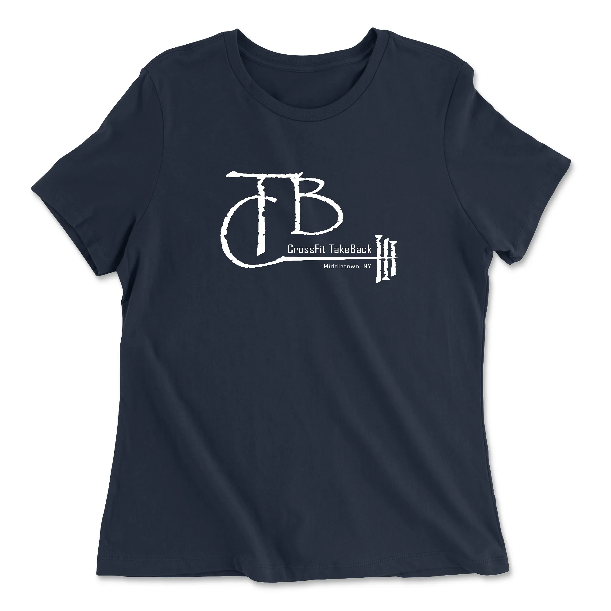 CrossFit TakeBack Standard (White) Womens - Relaxed Jersey T-Shirt