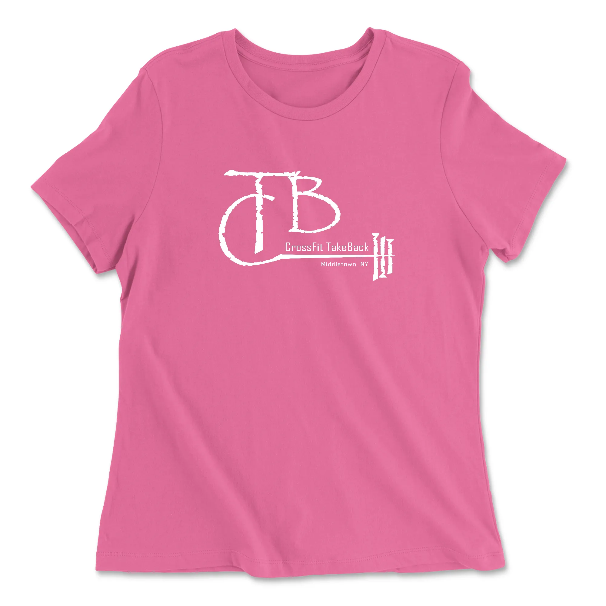 CrossFit TakeBack Standard (White) Womens - Relaxed Jersey T-Shirt