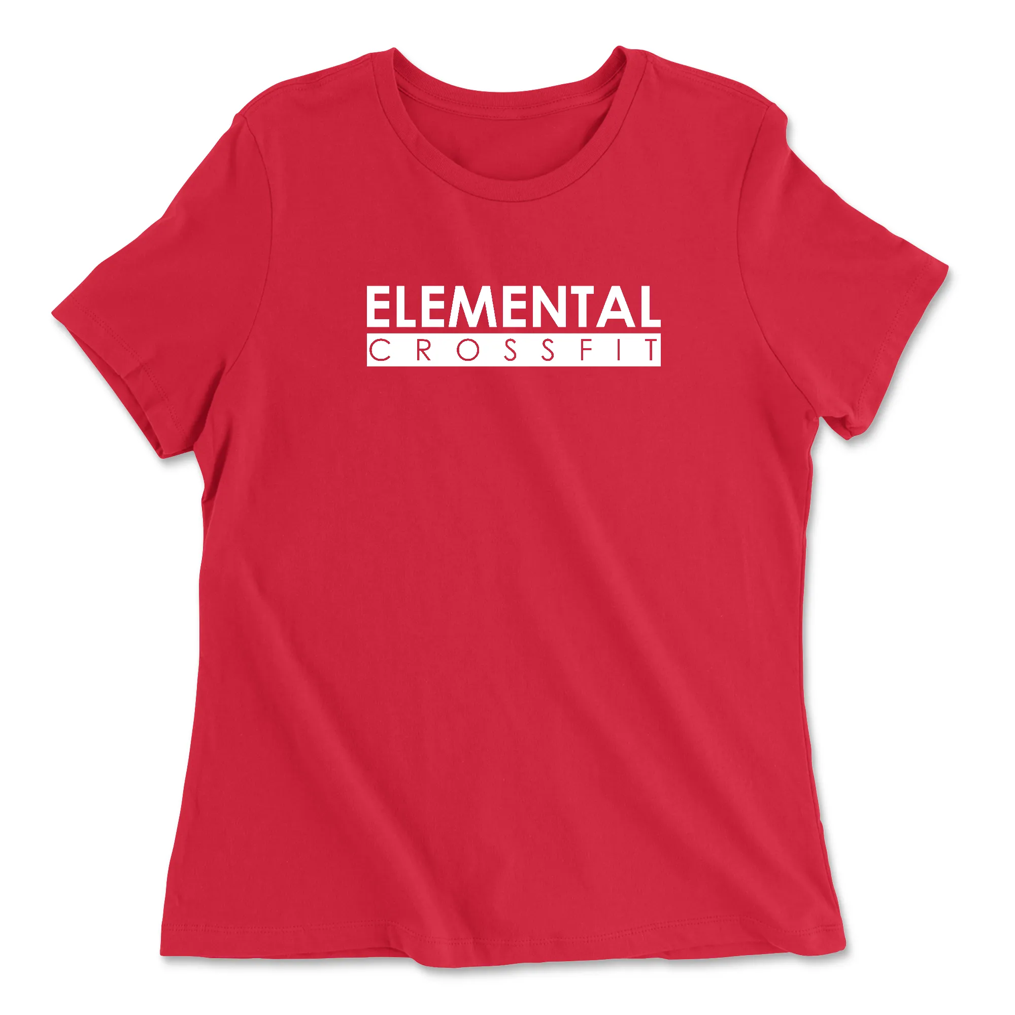 Elemental CrossFit White Womens - Relaxed Jersey T-Shirt
