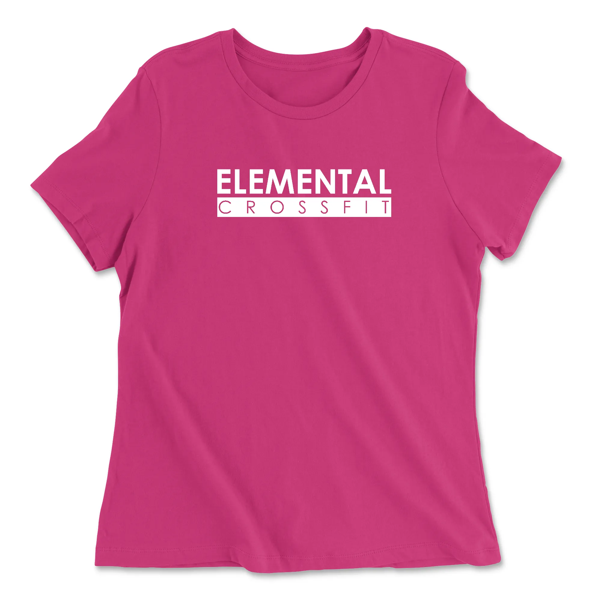 Elemental CrossFit White Womens - Relaxed Jersey T-Shirt