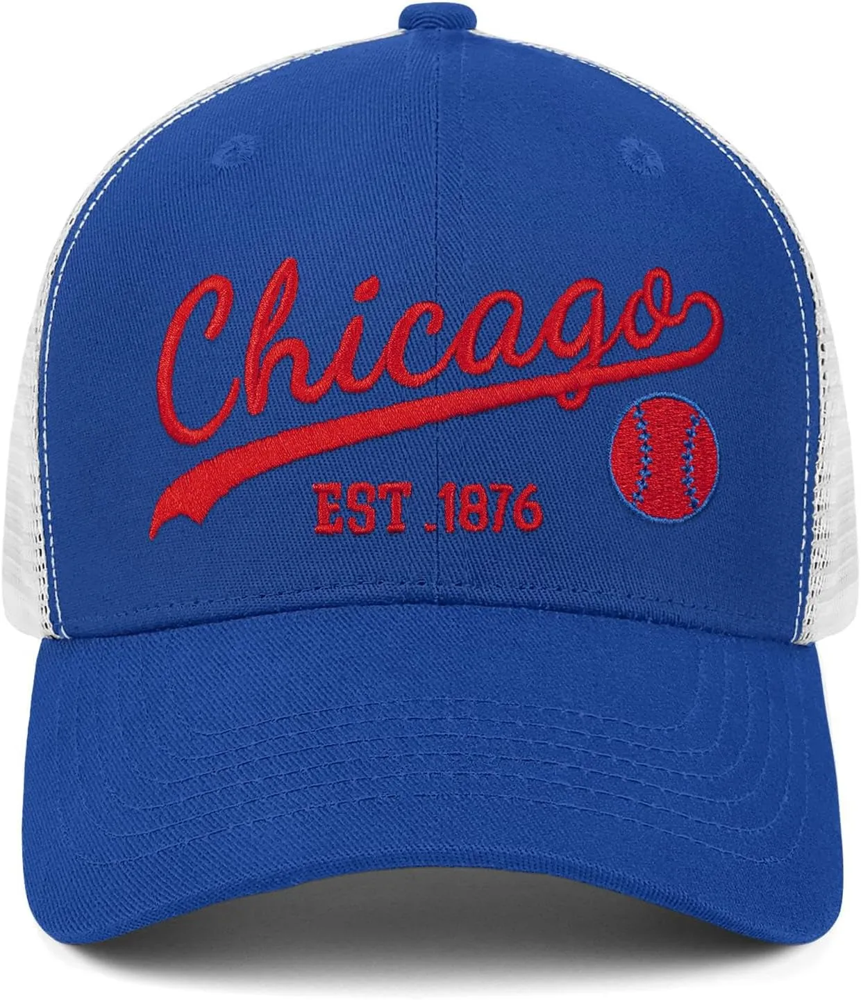 Embroidered City Trucker Hat for Men Women Mesh Unisex Baseball Cap