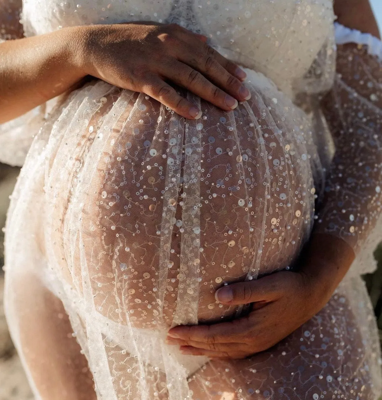 Empress Sparkly Two Piece Maternity Photoshoot Set