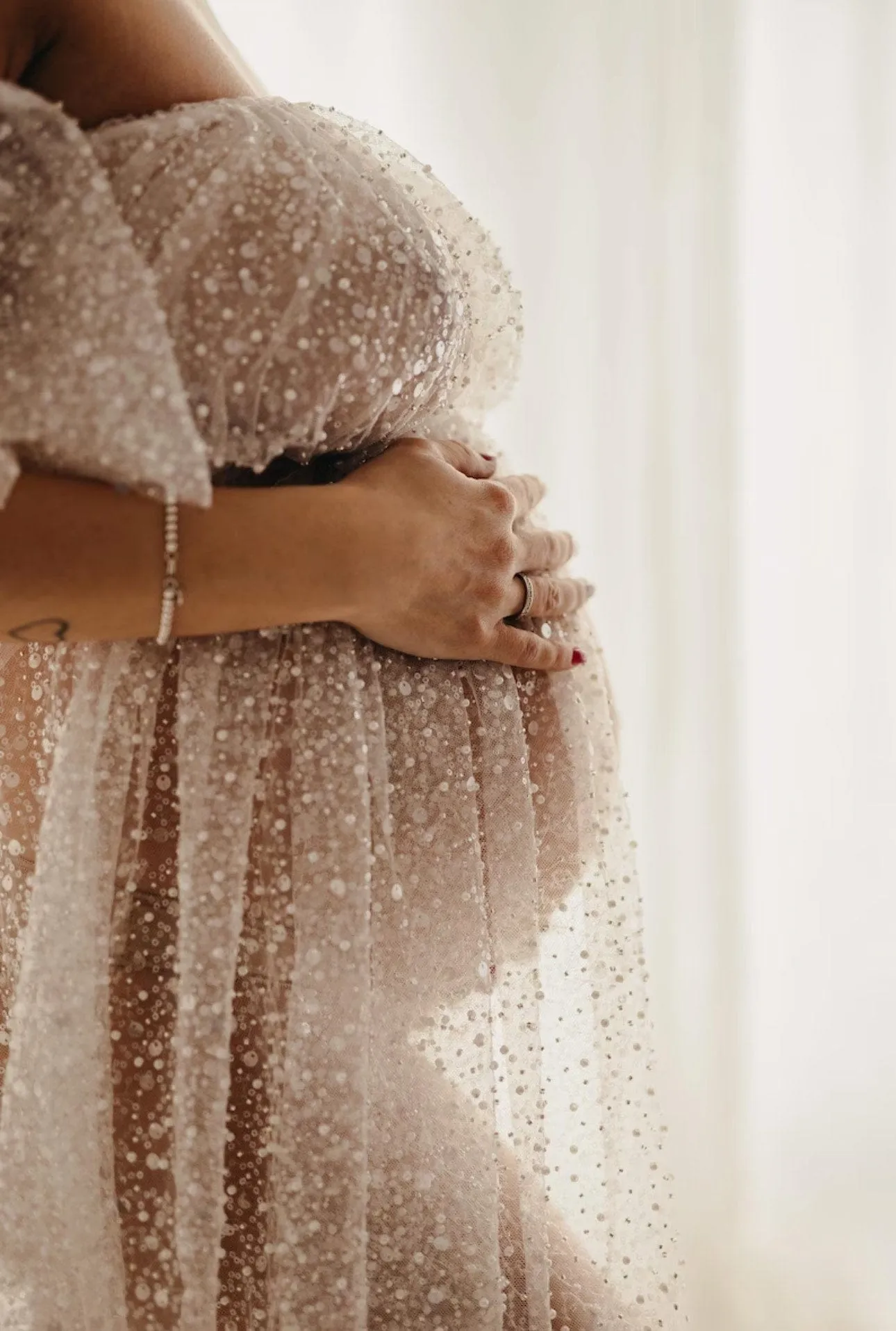 Empress Sparkly Two Piece Maternity Photoshoot Set