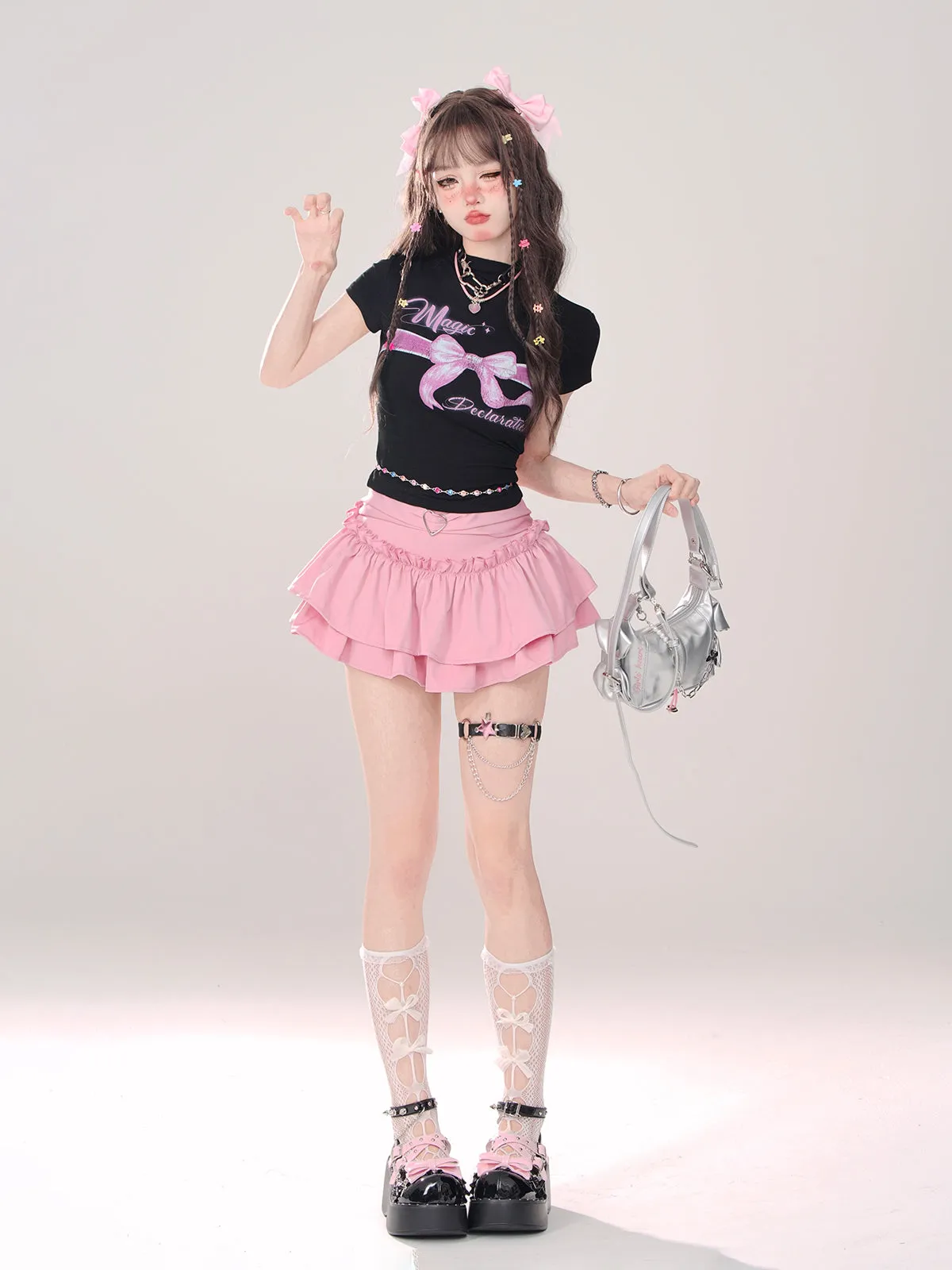 Essence Puff Ruffle Skirt Love Cake