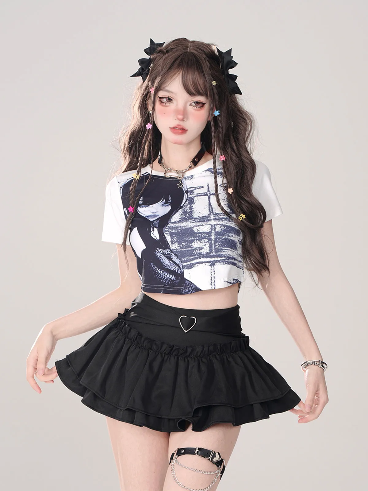Essence Puff Ruffle Skirt Love Cake