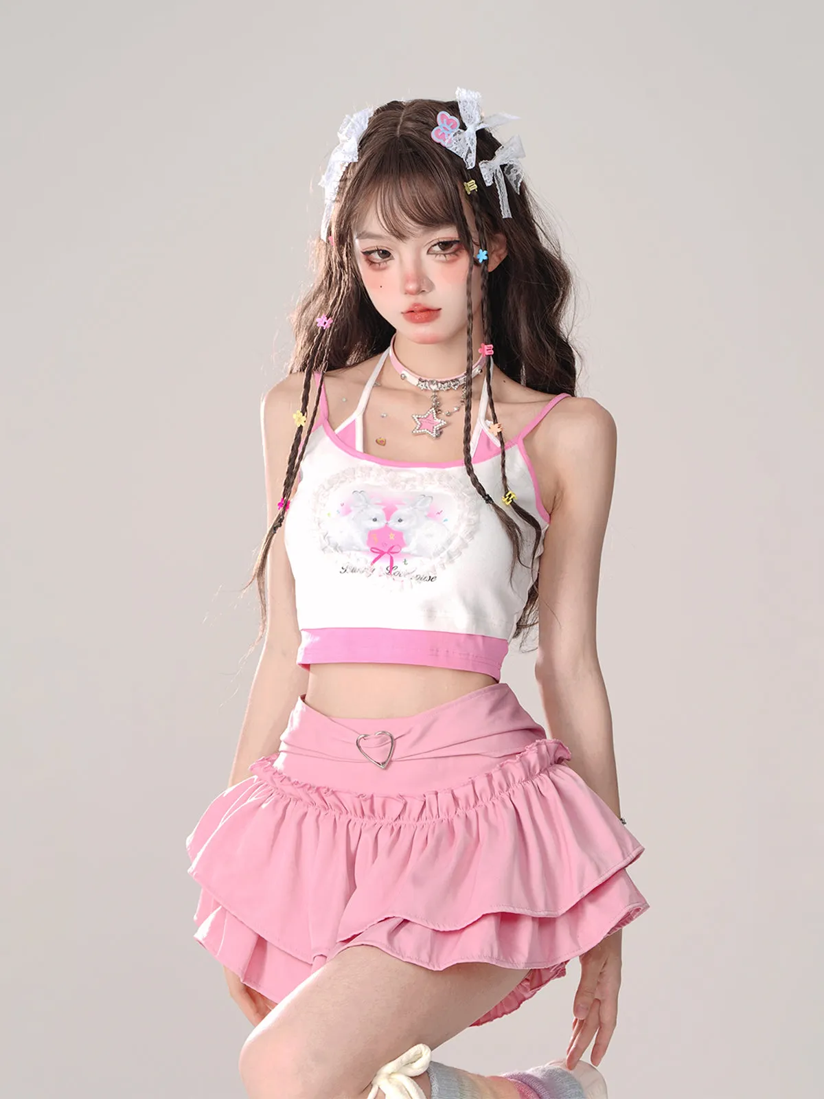 Essence Puff Ruffle Skirt Love Cake