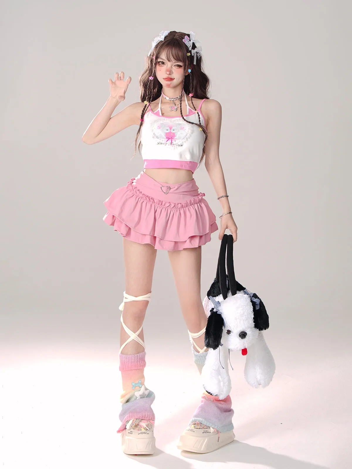 Essence Puff Ruffle Skirt Love Cake