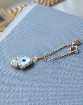 Evil Eye Hamsa Hand with Diamonds (Small) Watch Charm Set