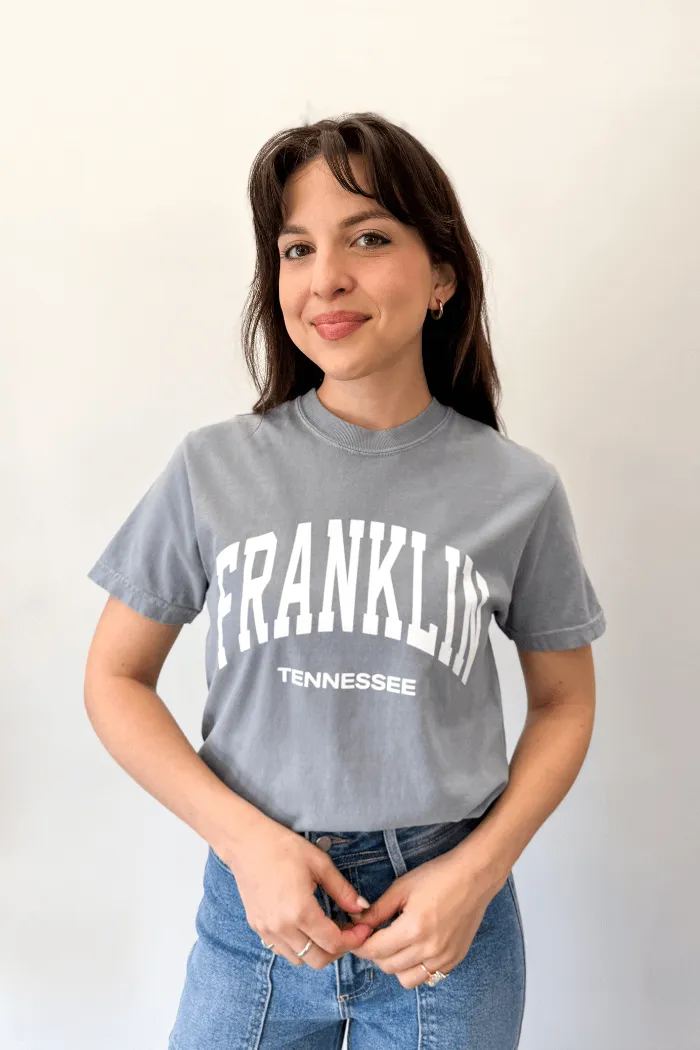 Franklin Graphic Tee in Grey