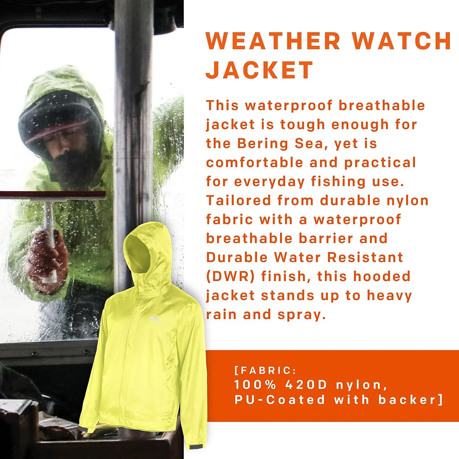 Grundéns Weather Watch Hooded Fishing Jacket
