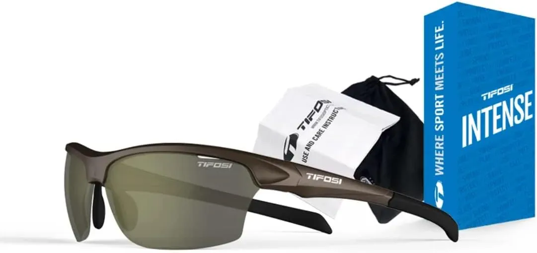 Intense Sport Sunglasses Men & Women - Ideal For Golf, Pickleball, Running & Tennis. Vented Lenses Prevent Fogging