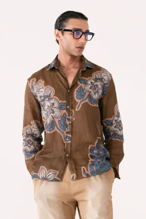 Irish Cotton Floral Printed Shirt