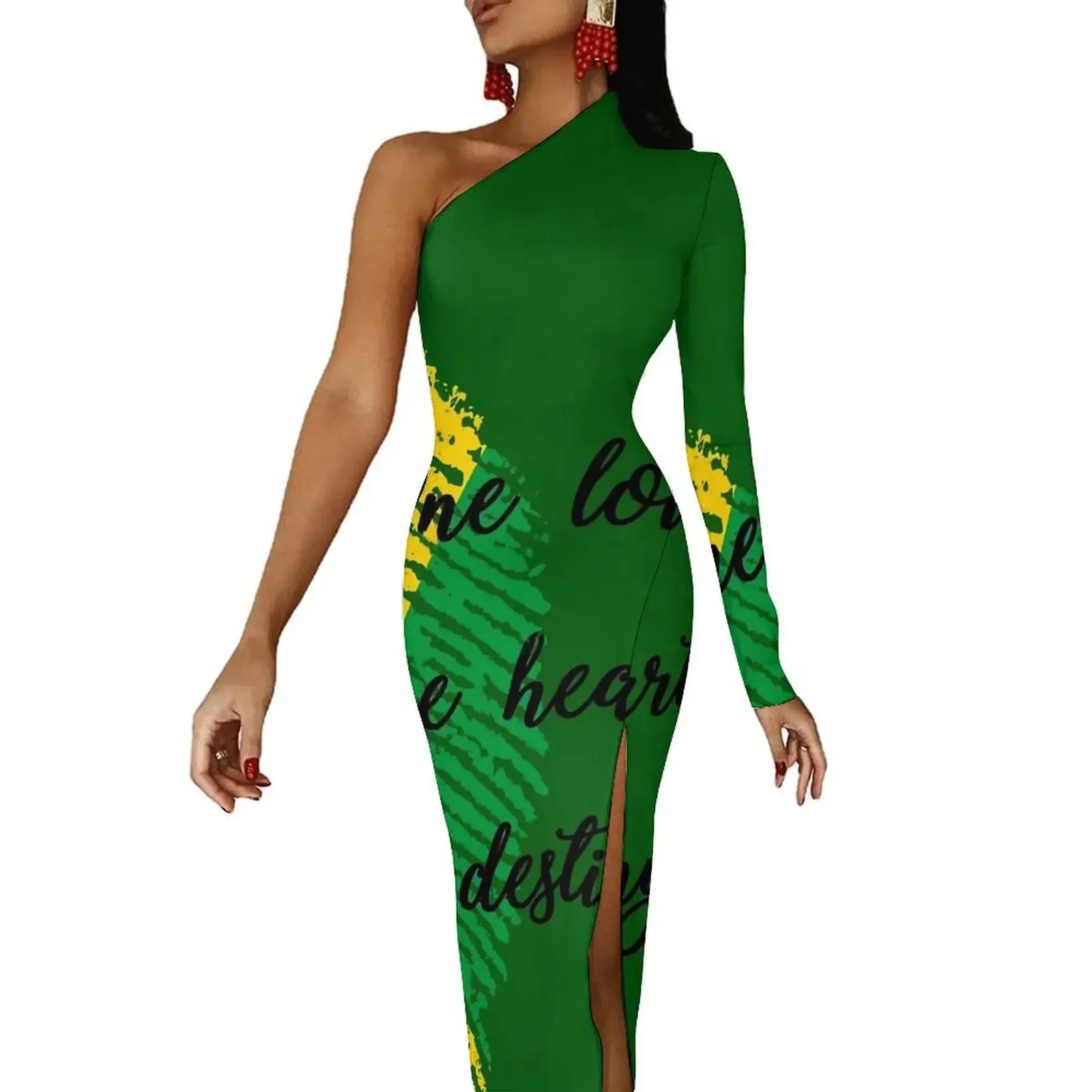 Jamaica Flag Long Dress