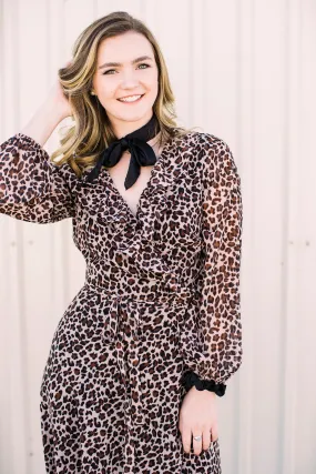 Leopard Print Maxi Dress