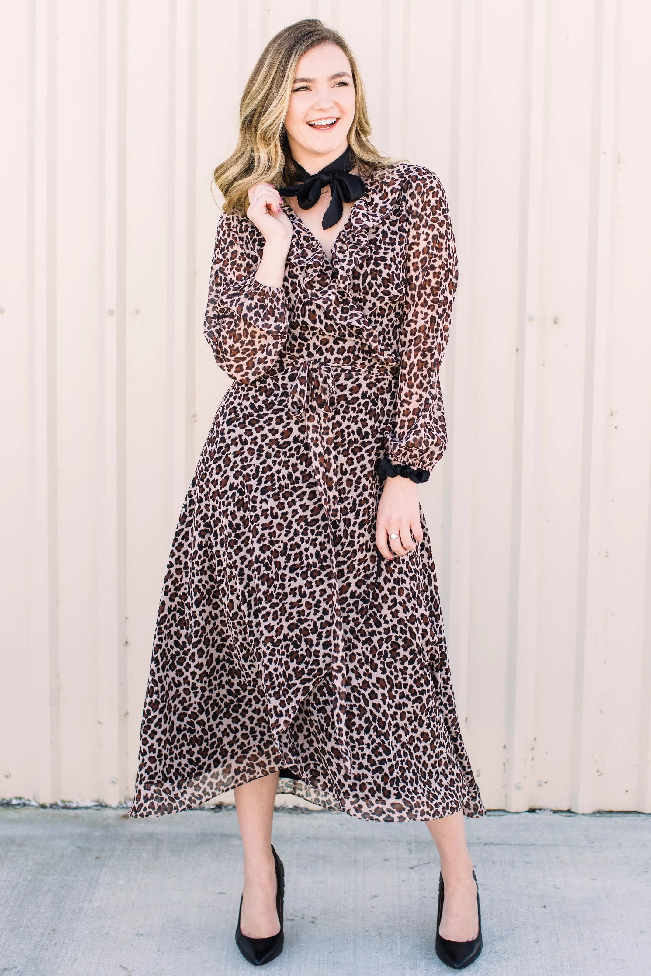 Leopard Print Maxi Dress