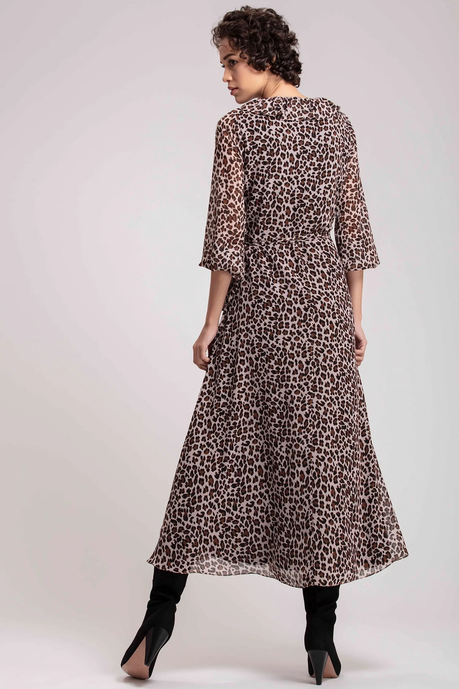 Leopard Print Maxi Dress