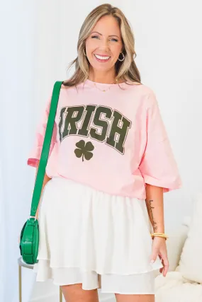 Lucky Era Boyfriend Tee, Dusty Pink