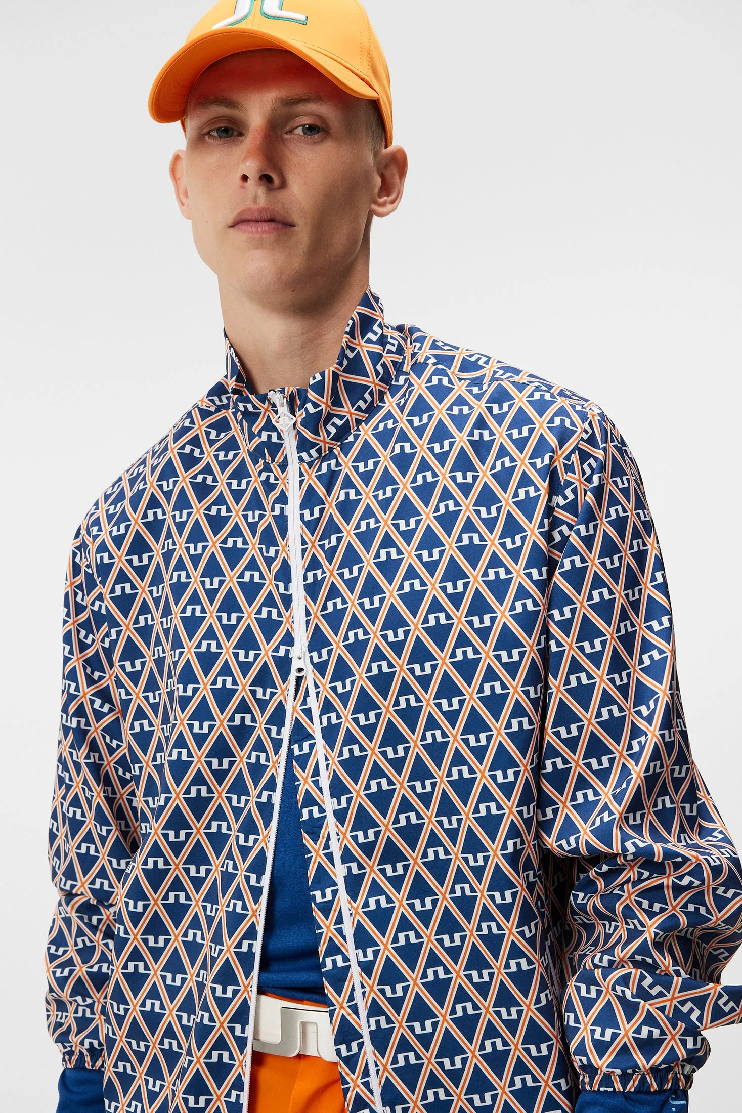 Max Printed Wind Jacket / Estate Blue Diamond