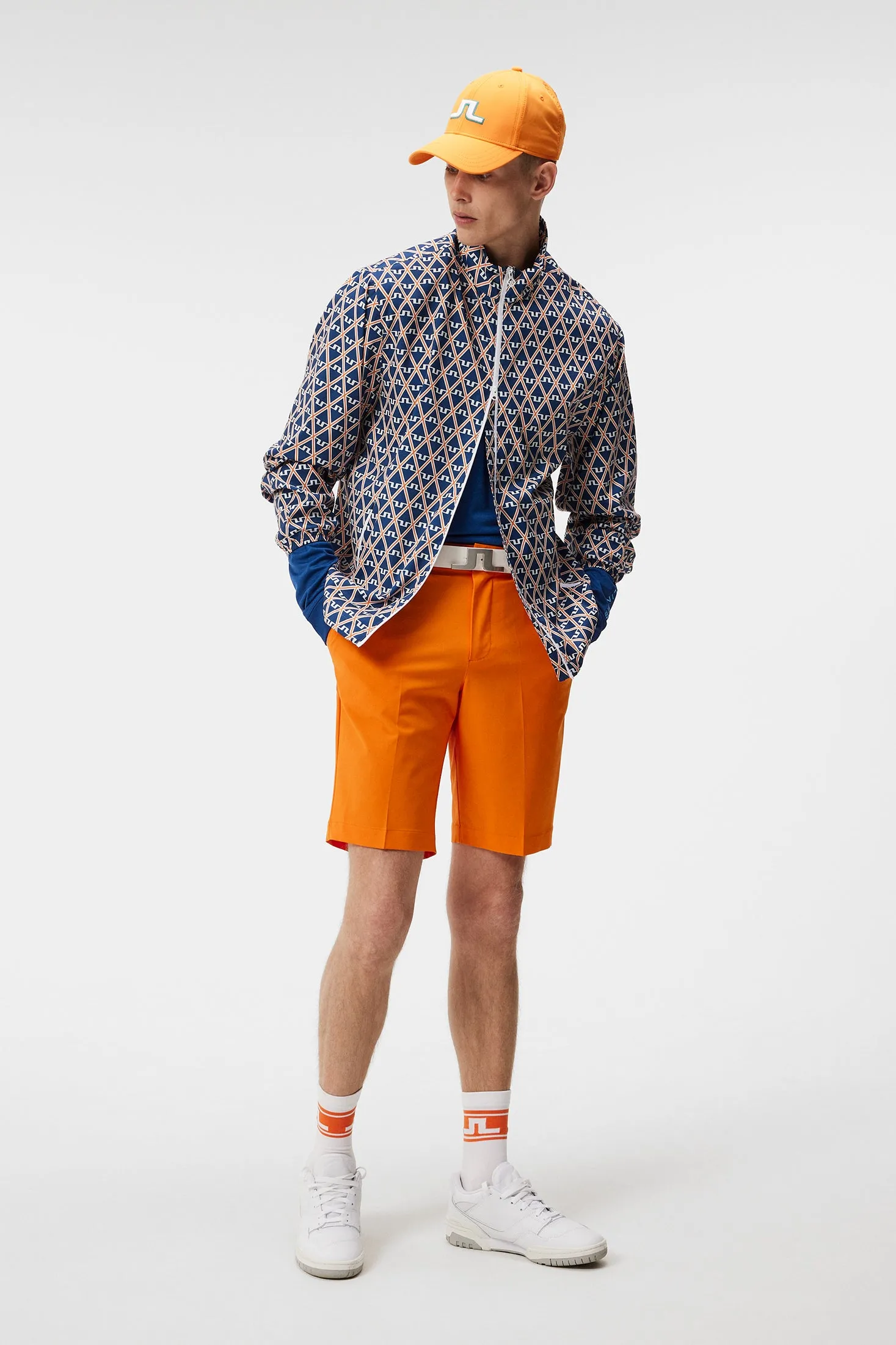 Max Printed Wind Jacket / Estate Blue Diamond