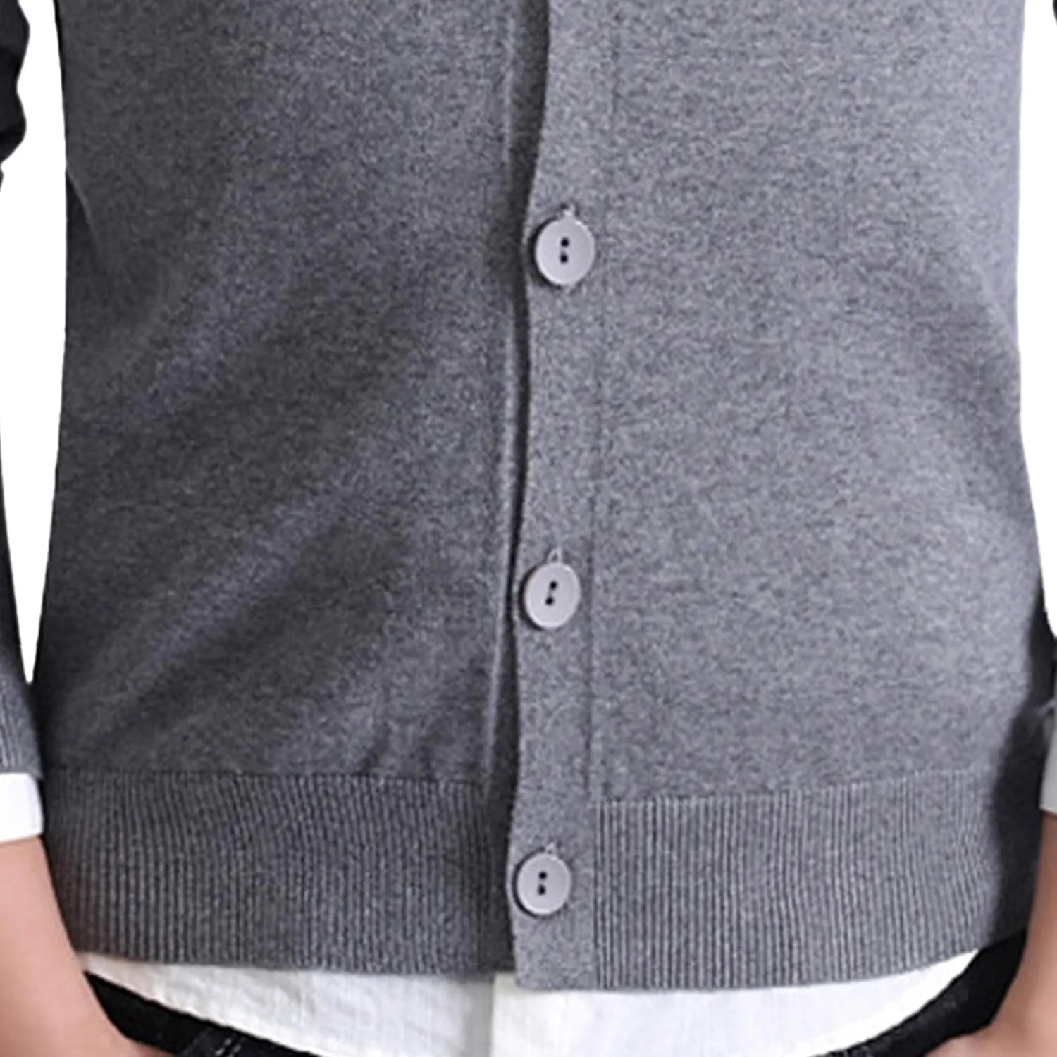 Men's Cardigan Sweater V-Shaped Collar Button Down Knit Blazer Jacket Knitwear Breasted Soft Outerwear