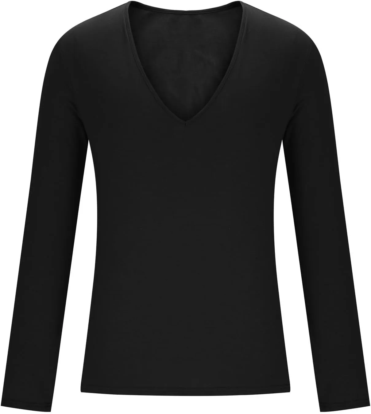 Men's Long Sleeve V Neck Muscle Shirt Athletic Running Workout Athletic Shirts Casual Slim Quick Dry Pullover Tops