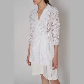 Merlette Zahara Jacket in White Wrap Tunic Top