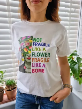 Mexican Summer Rainbow Text Slogan Tee In White