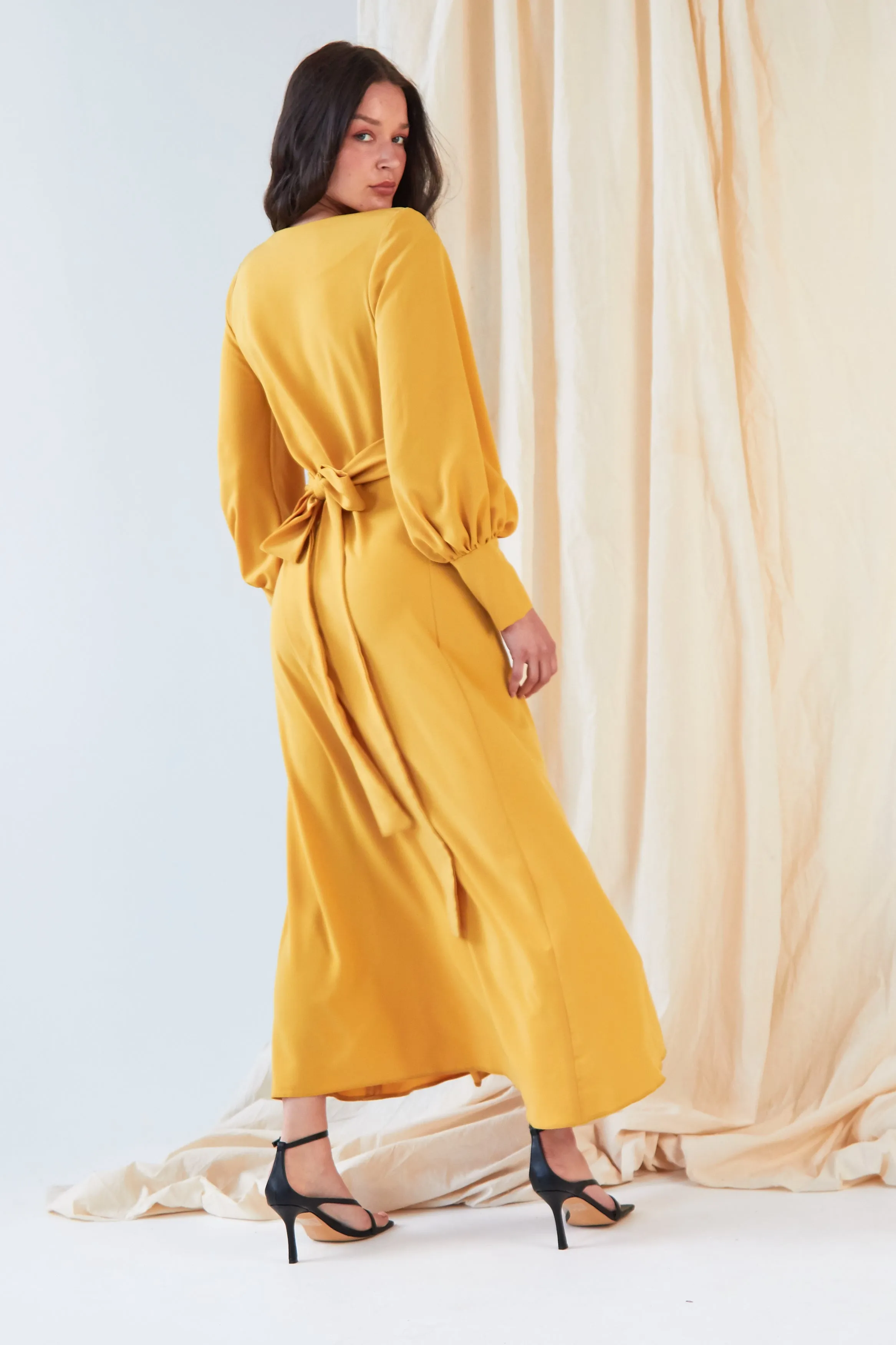 Mustard Wrap Dress