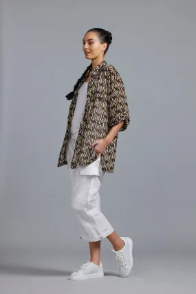 Paula Ryan Print Panel Shirt