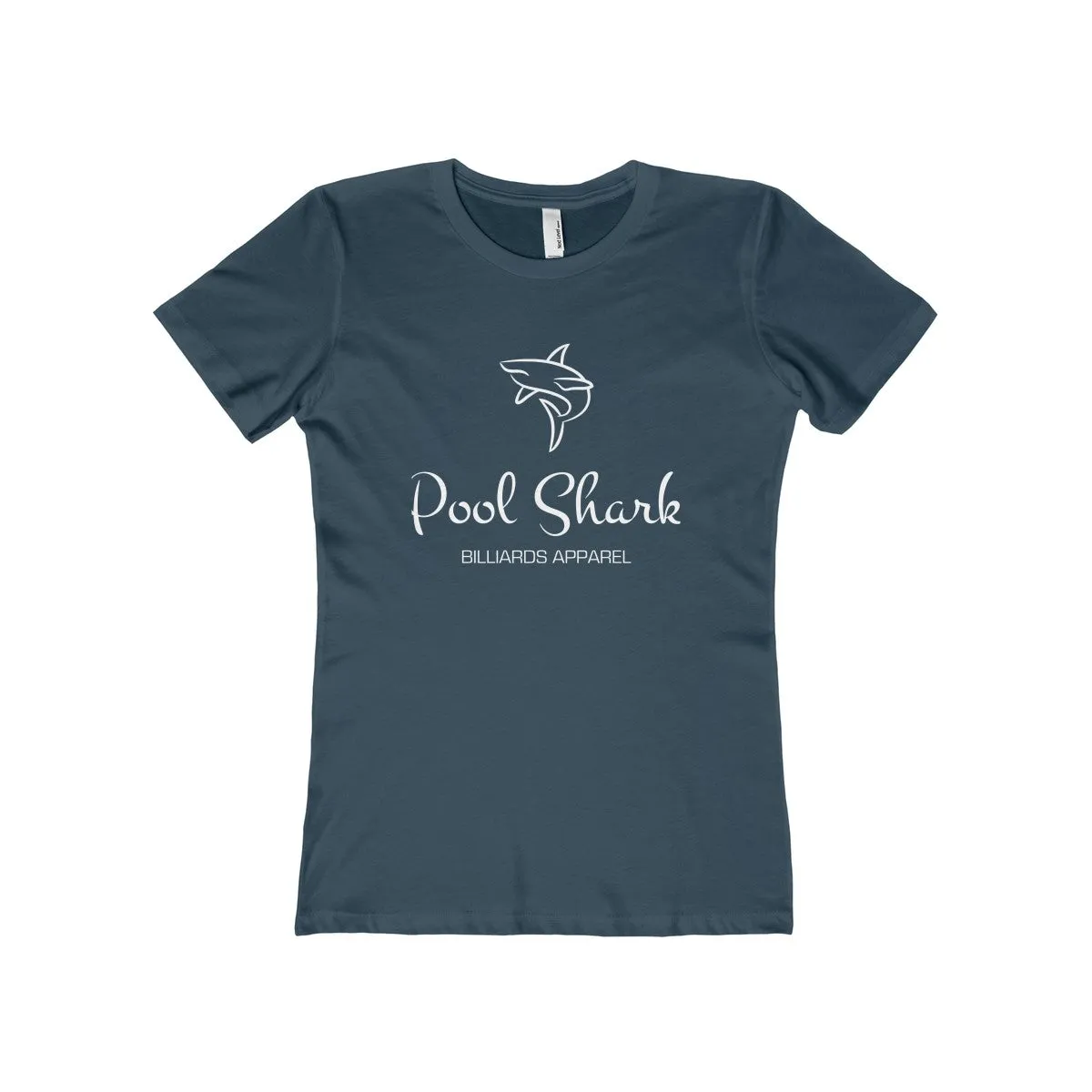 "Pool Shark" Women's The Boyfriend Tee Front Logo