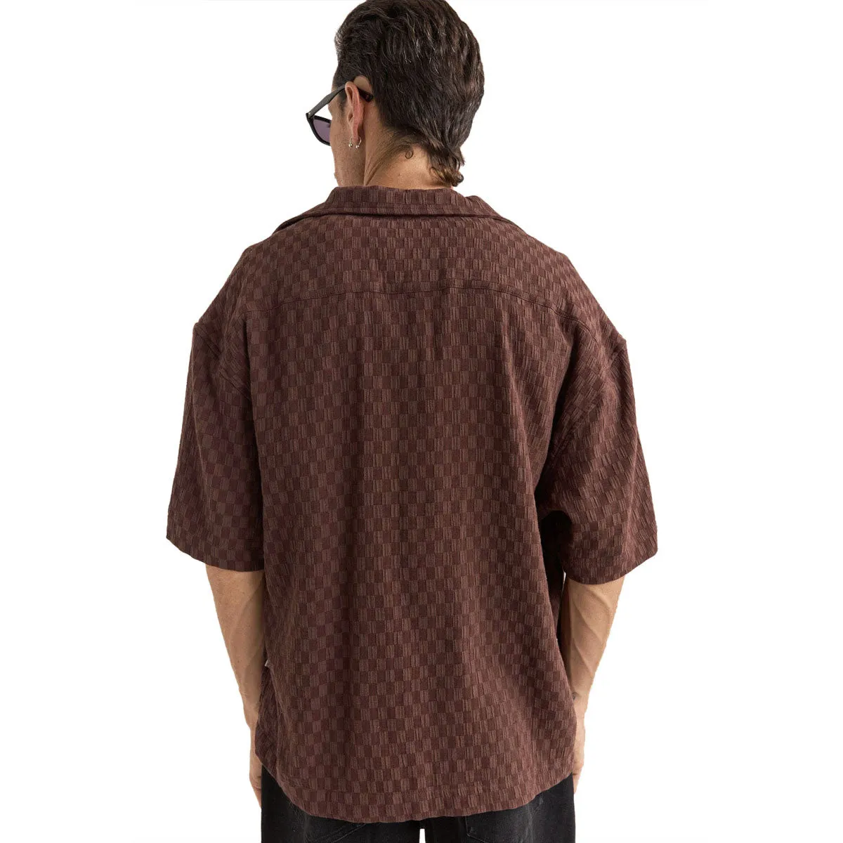 Rhythm Relaxed Texture Shirt - Chocolate
