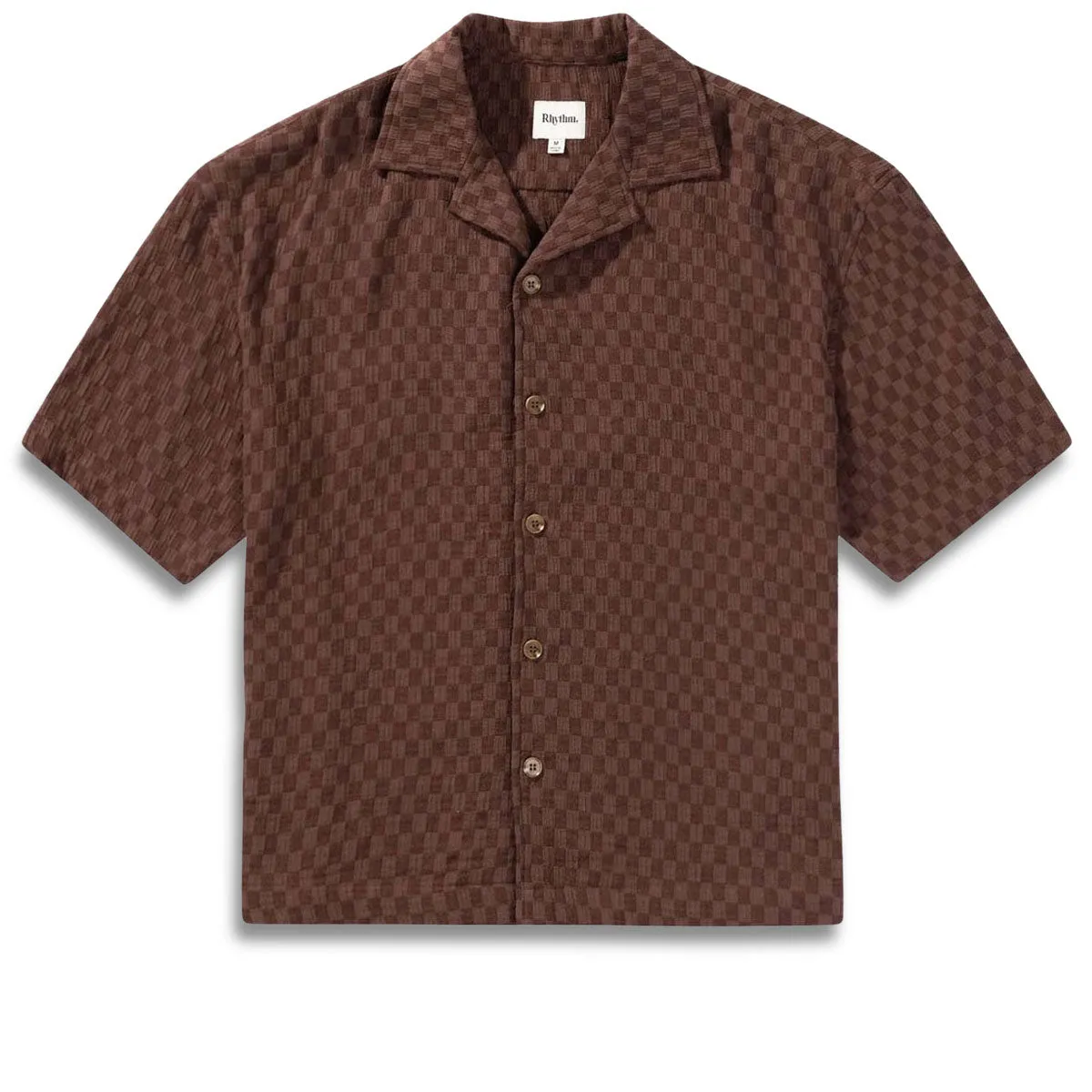 Rhythm Relaxed Texture Shirt - Chocolate