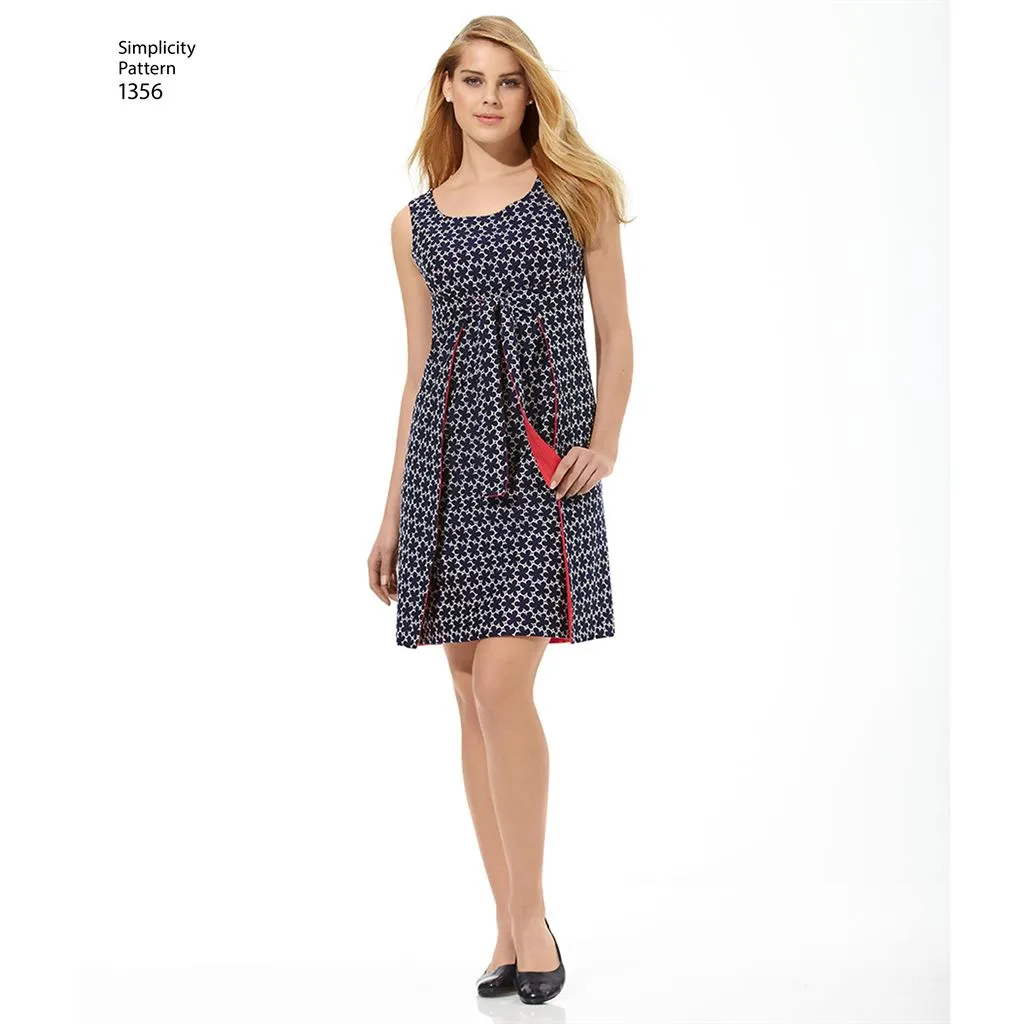 Simplicity Pattern 1356 Women's Jiffy® Reversible Wrap Dress