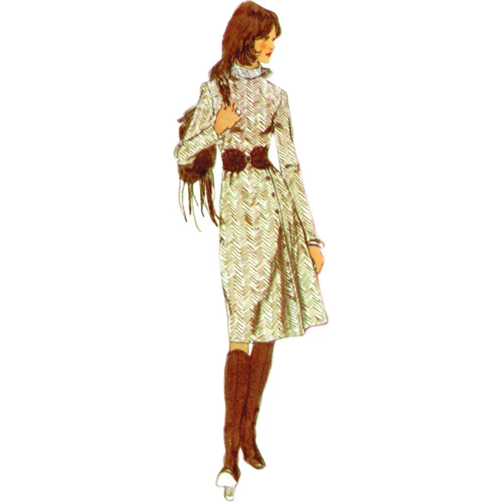 Simplicity Sewing Pattern S3017 Misses' Dress with Front-Wrap Skirt and Scarf