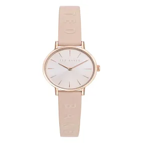 Ted Baker Ladies Classic Chic Pink Leather Watch BKPSTF402