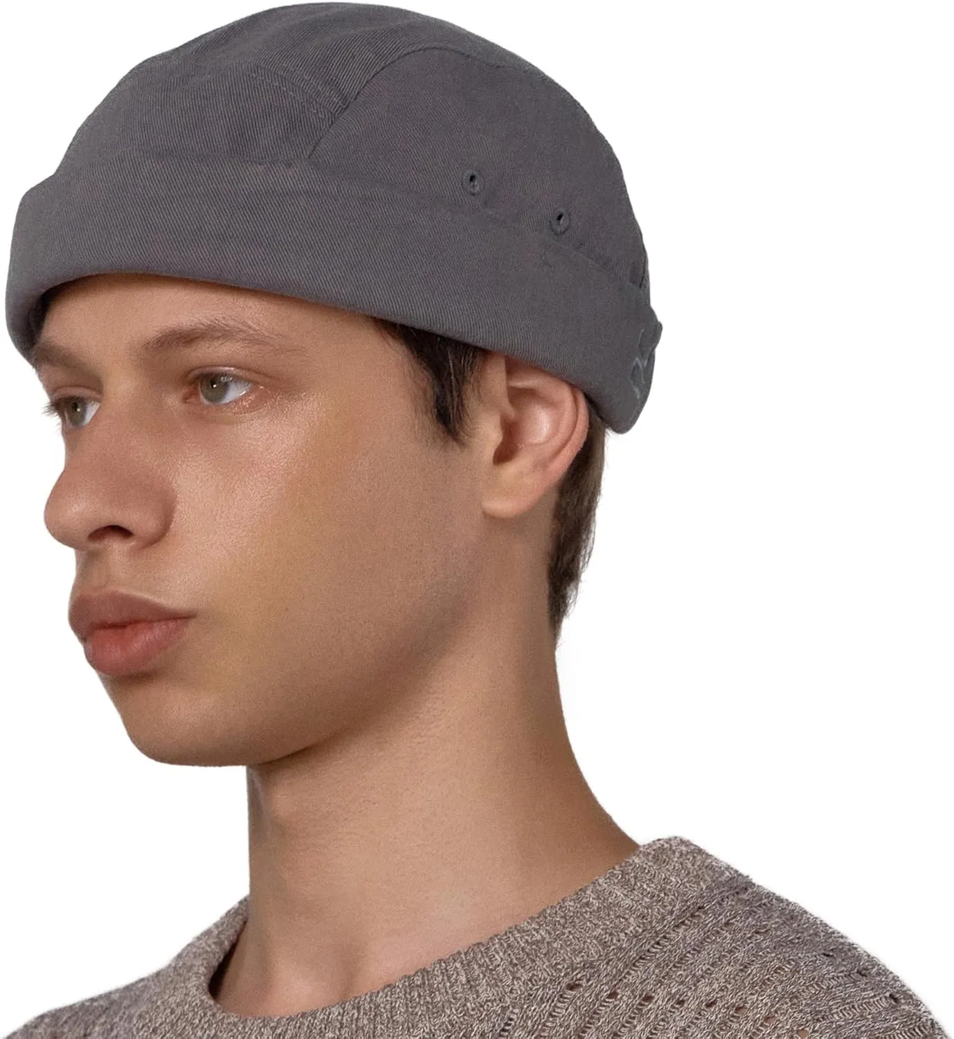 UNDERCONTROL Brimless Fisherman Trawler Beanie Washed Cotton Men Women Docker Hat Adjustable Low Profile Miki Watch Cap Korea