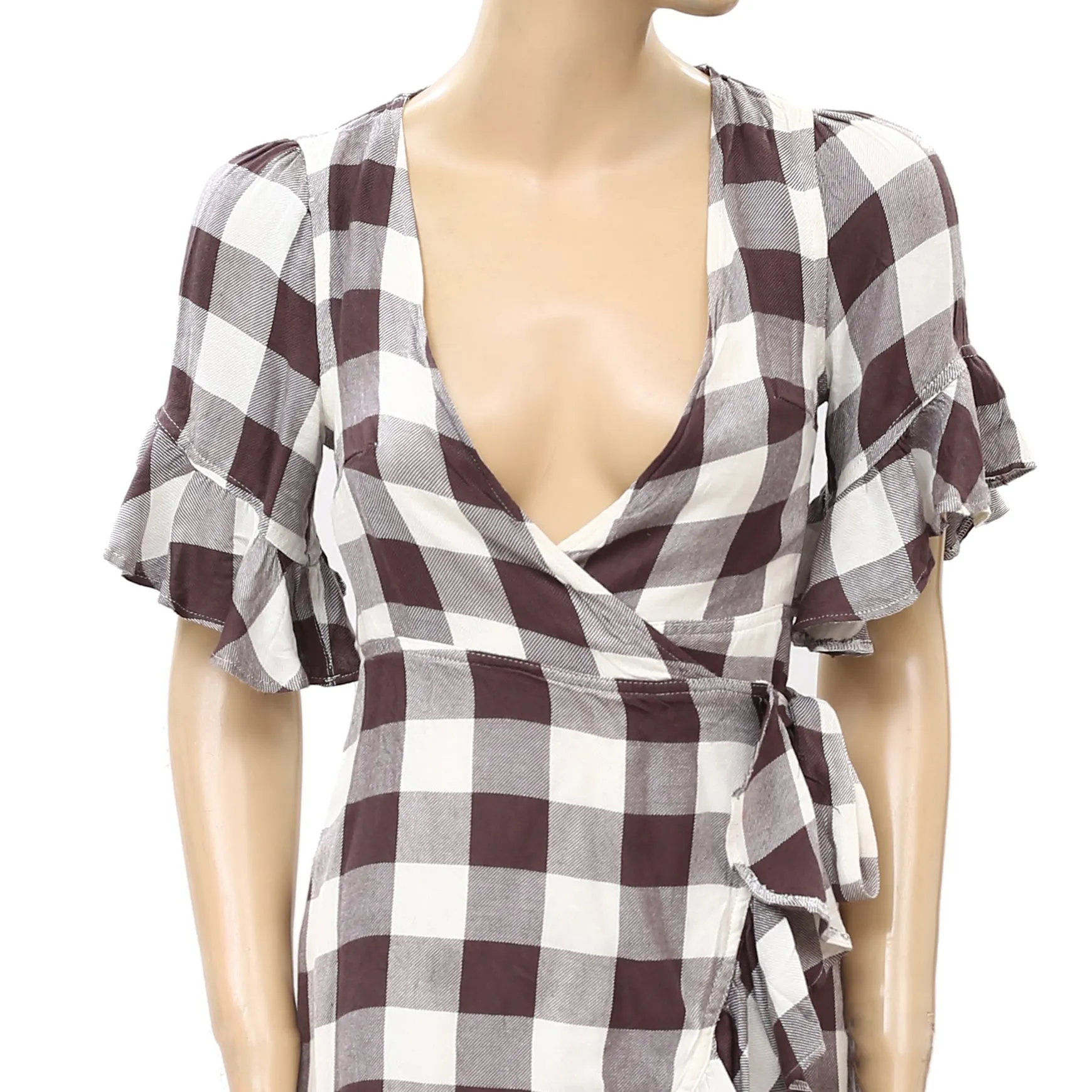 Urban Outfitters UO Frankie Wrap Mini Dress